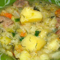 Жаркое с мясом и капустой