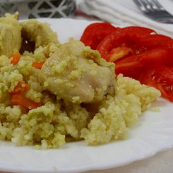 Кускус с курицей и овощами в мультиварке