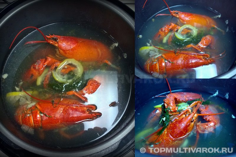 Омары в скороварке